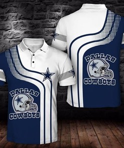Polo Shirt 3D Graphic Printed Tshirt with All Over Print Design for Cowboys Fans