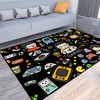 Polyester Mat T-Shirt, Hoodie, Sweatshirt: Game Rug Teen Boys Carpet with Game Controller Decoration
