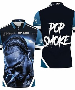 Pop Smoke 2020 Shooting Star Meet The Woo Toon Rap Hip Hop Style Album 3D All Over Print Polo Shirt