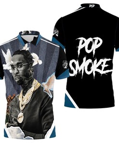 Pop Smoke Legend Never Die Rapper Hip Hop 3D All Over Print Polo Shirt with Breathable Fabric