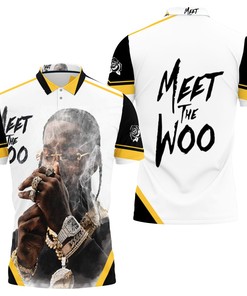 Pop Smoke Meet The Woo Album Smoking 3D All Over Print Polo Shirt with Personalized All Over Print