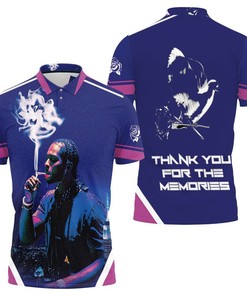 Pop Smoke Shooting The Star Legend Smoking On Blue Night Moon City 3D All Over Print Polo Shirt with 3D Printed Design