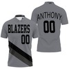 Portland Trail Blazers 00 Anthony Jersey Inspired 3D All Over Print Polo Shirt with Breathable Fabric