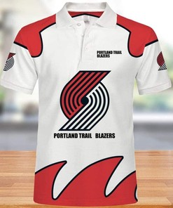Portland Trail Blazers NBA 3D Polo Shirt with Breathable Fabric for Casual Summer Wear