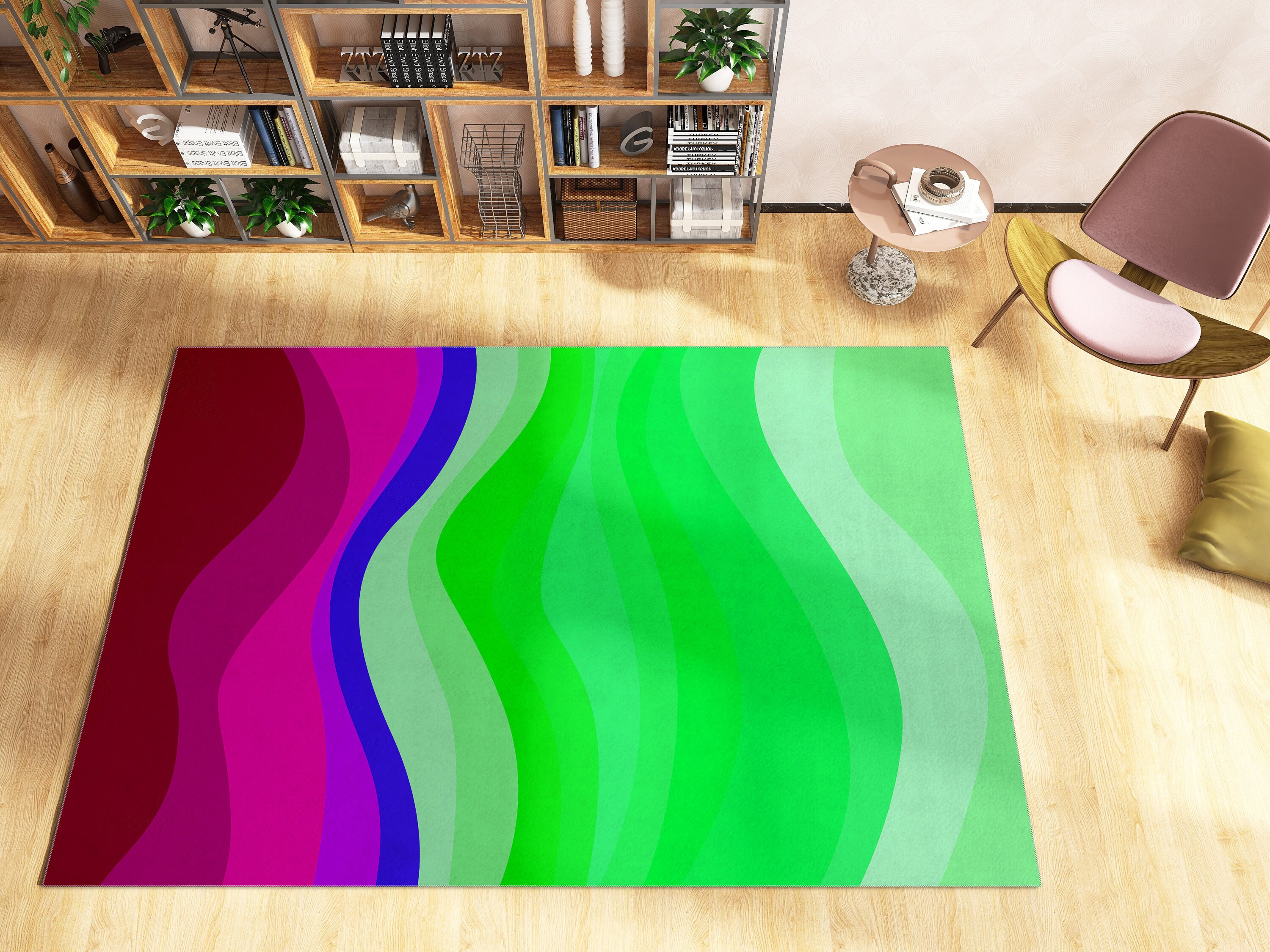 Preppy Personalized Room Decor Area Rug for Chic Living Room or Bedroom - Image 3