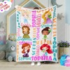 Princess Custom Name Blanket - Best Gift for Kids' Bedroom and Nursery
