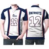 Printed Gift for Tom Brady Fan with All Over Print Polo Shirt featuring 3D Printed Legend Football
