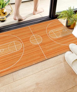 Prironde Indoor Doormat Welcome Mat Basketball Bathroom Rugs Sets - Super Soft and Machine Washable Bath Mats