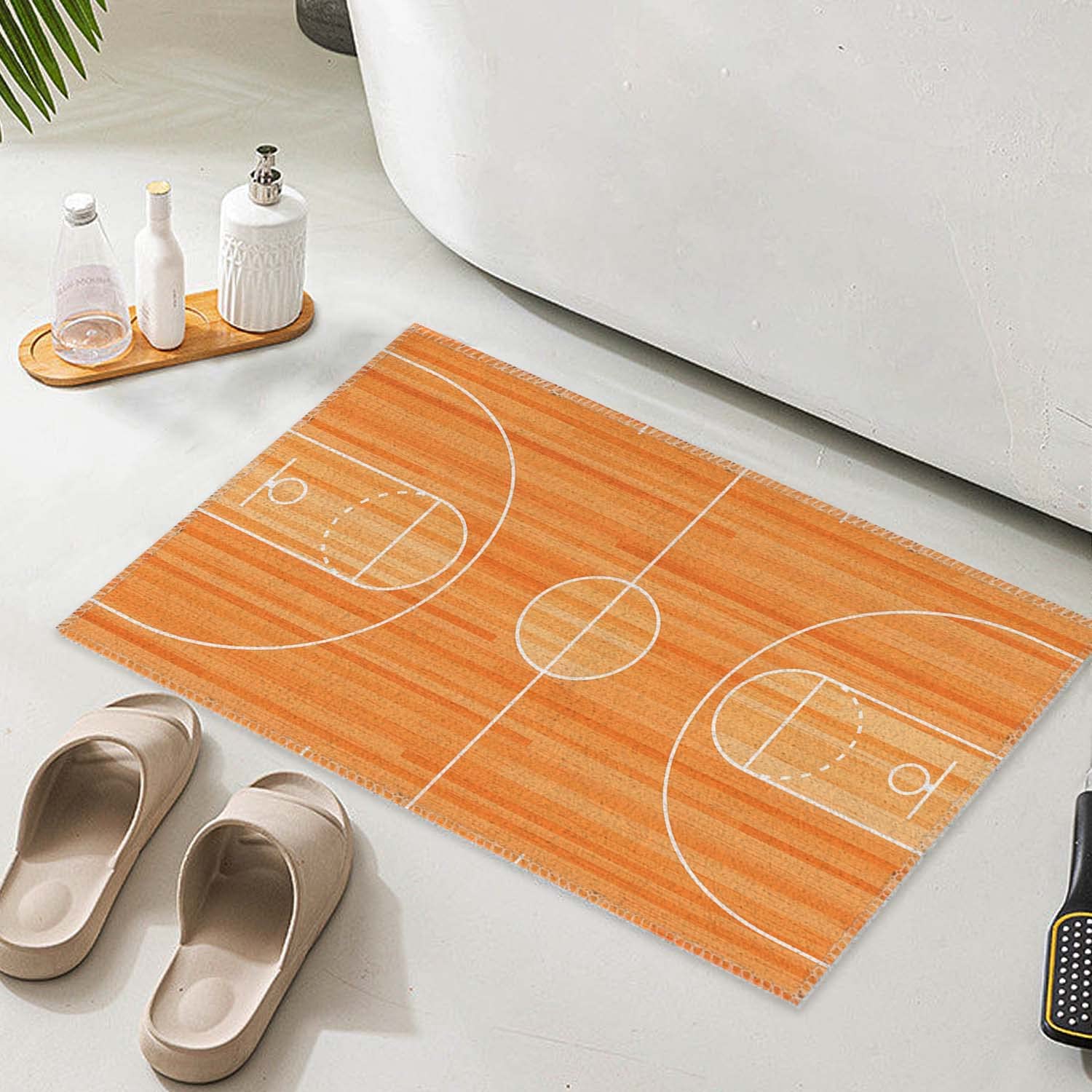 Prironde Indoor Doormat Welcome Mat Basketball Bathroom Rugs Sets - Super Soft and Machine Washable Bath Mats - Image 2