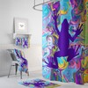 Psychedelic Hippie Frog Shower Curtain with Matching Accessories