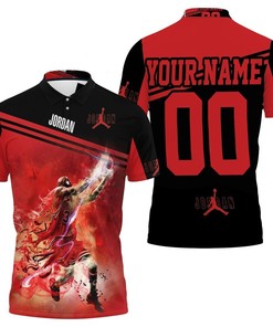 Punch It Up with the NBA Michael Jordan 23 Chicago Bulls Personalized 3D All Over Print Polo Shirt