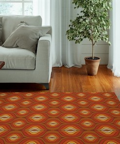 Purple Checkered Soft Non-Slip Floor Mat Rug for College Dorm with Retro Aesthetic