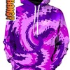 Purple Haze Unisex All Over Print 3D Hoodie with Psychedelic Design