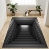 Purple Rectangular 3D Vortex Illusion Rug for Modern Home Decoration: A Bold and Playful Addition to Your Home Decor