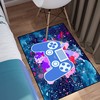 Purple Starry Sky Galaxy Printed Gamer Theme Area Rug for Kids' Room: Enhance Your Home Decor