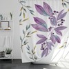 Purple Watercolor Flowers Shower Curtain | Aquarel Paarse Bloemen Bloemen, Boerderij Decor, Badgordijn | Home Bath Decor