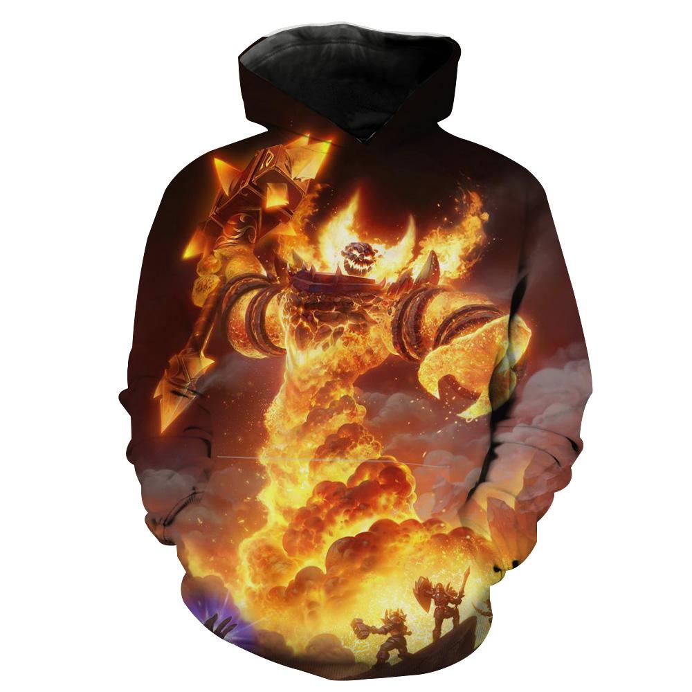 Ragnaros Raid in Classic Wow All Over Print 3D Hoodie