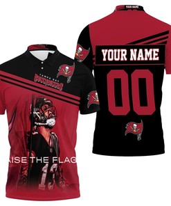 Raise The Flag & Personalize with Tampa Bay Buccaneers Mike Evans 3D All Over Print Polo Shirt for Fans