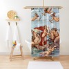 Raphael High Renaissance Art Shower Curtain | Waterproof Eco-Friendly Curtain + Hooks | Bathroom Decor + Quotes