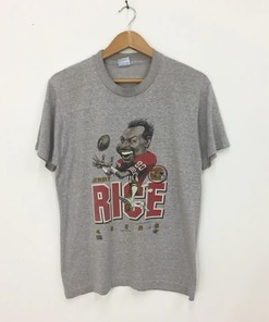 Rare Jerry Rice Nfl By Vintage Style Apparel For Fans