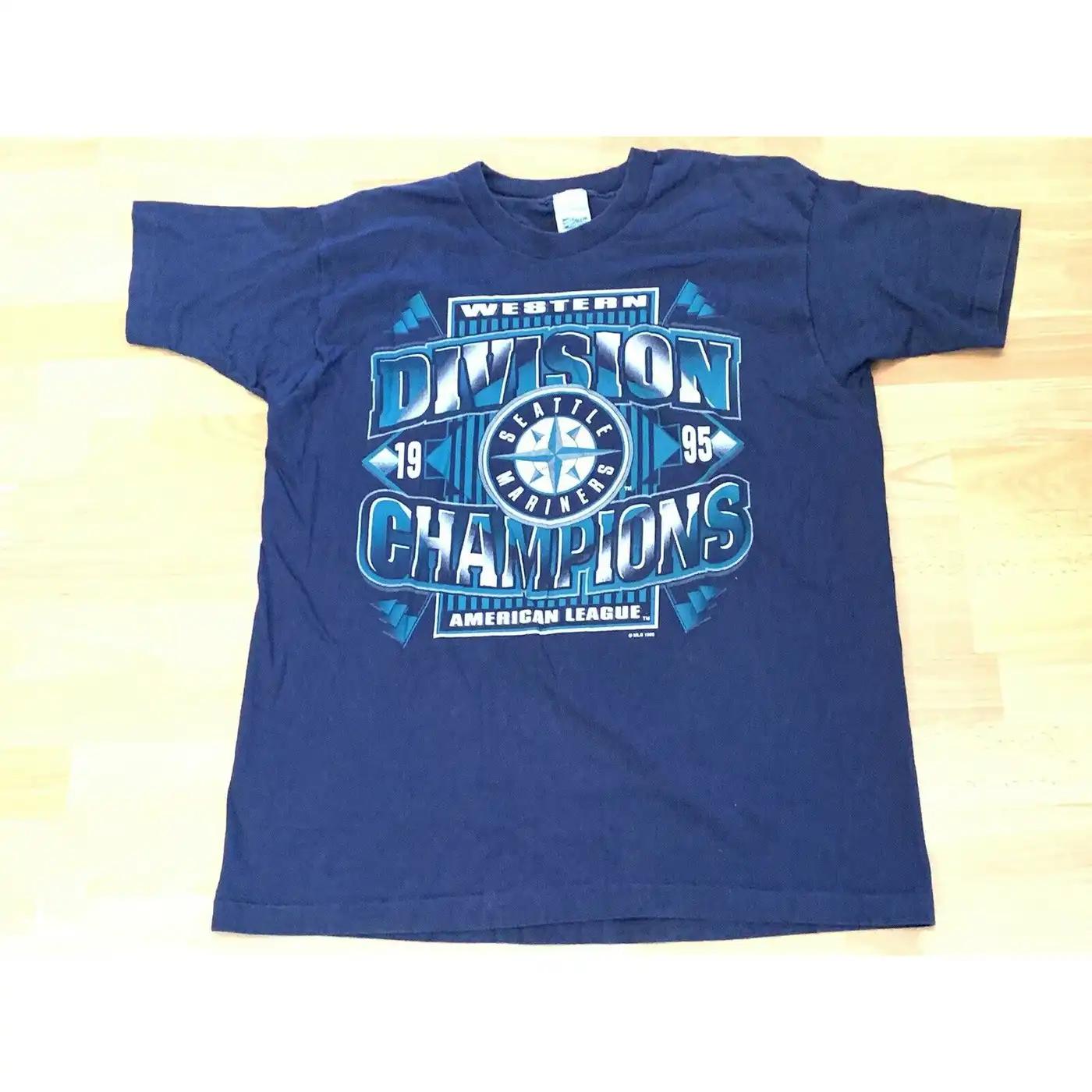 Rare Vintage 1995 Seattle Mariners American League Western Division Champions T-Shirt, Hoodie, Sweatshirt Gifts For Fans
