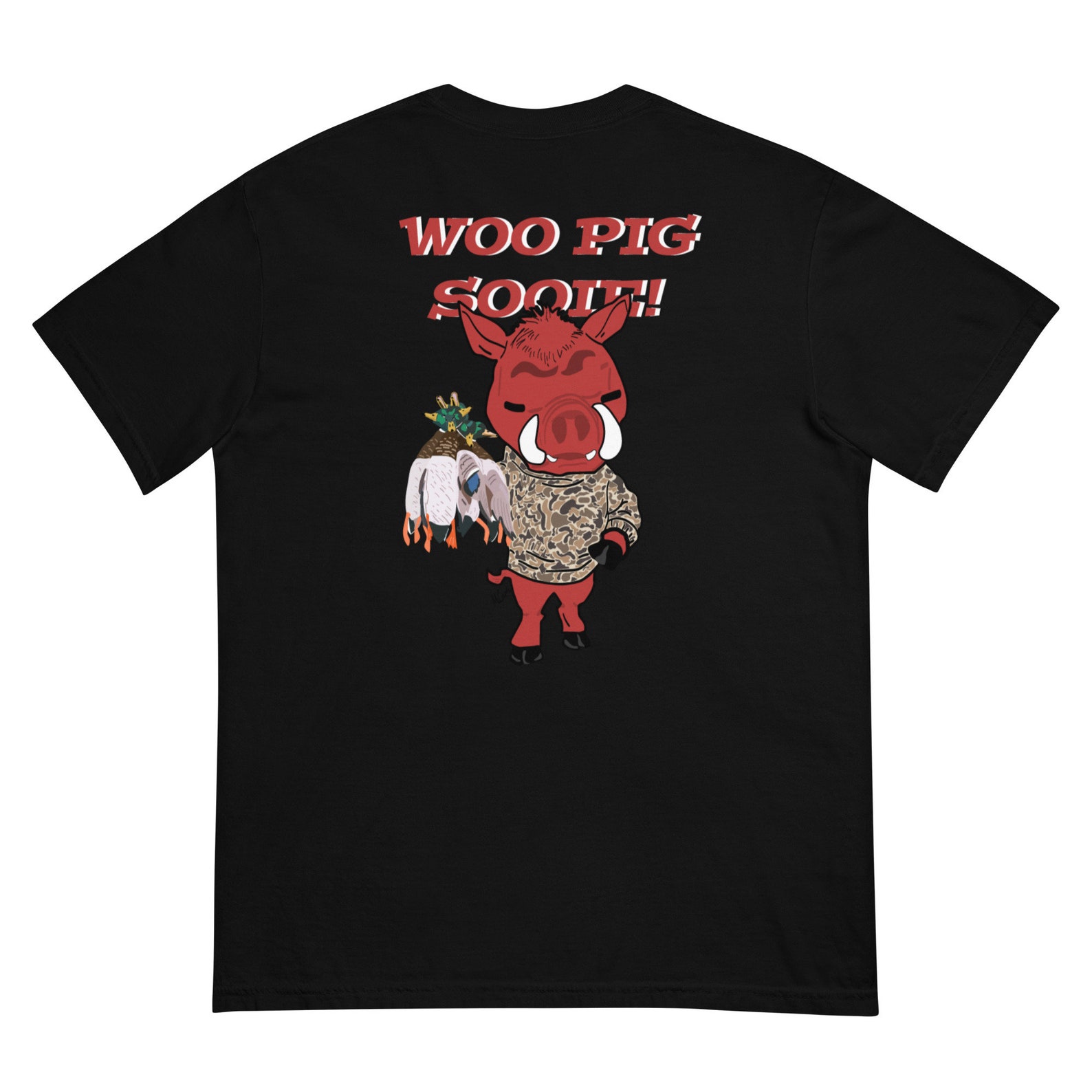 Razorback Camo Duck Tee Full Size Arkansas Razorbacks Hoodie Sweatshirt Shirt Gift For Ncaa Fans