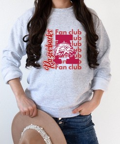 Razorbacks Fan Club Sweatshirt, Arkansas Razorbacks Sweatshirt, Arkansas Football Sweater