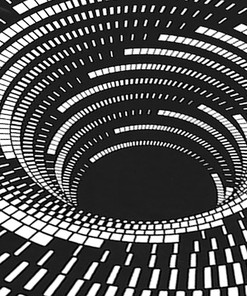 Realistic 3D Vortex Optical Illusion Rug - Delicate Edging and Anti-Slip Area Rugs for Comfort
