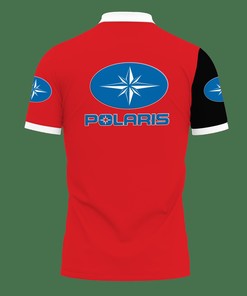 Red 3D Printed Polaris Lph-Lt Polo Shirt with Breathable Fabric