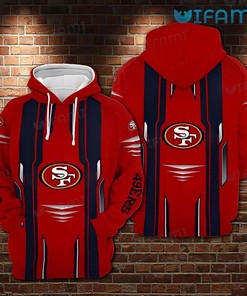 Red All Over Print Hoodie 3D San Francisco 49ers Gift