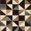 Red Beige Geometric Modern Indoor Area Rug Siesta for Living Room, Bedroom, and Dining Room Decor from Antep Rugs