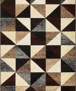 Red Beige Geometric Modern Indoor Area Rug Siesta for Living Room, Bedroom, and Dining Room Decor from Antep Rugs