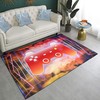 Red Gamepad Area Rug for Gamer Room - Indoor Sofa Floor Mat for Boys' Bedroom