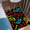 Red Gaming Carpets for Boys' Bedrooms with Gamer Area Rugs for Home Decor with Kids Game Room Rug