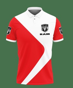 Red Hot 3D Printed Ram Truck Lph-Hl Polo Shirt: Ver 3