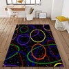 Red Personalized Gamer Gamepad Controller Rug for Boys Bedroom Decor, Non-Slip Living Room Mat with Year Design
