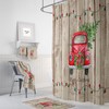 Red Truck Shower Curtain with Home Decor Bath Items