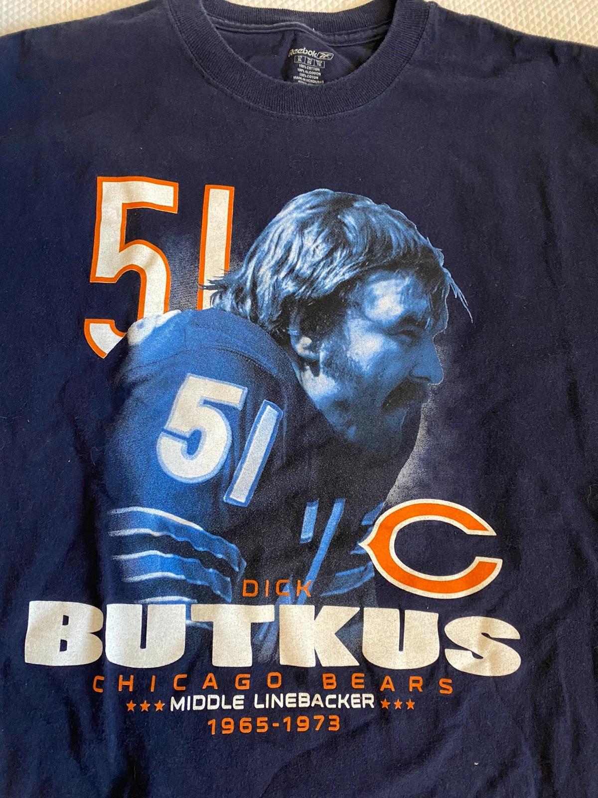 Reebok Chicago Bears Dick Butkus Sweatshirt T-shirt Ideal Gift for NFL Fans