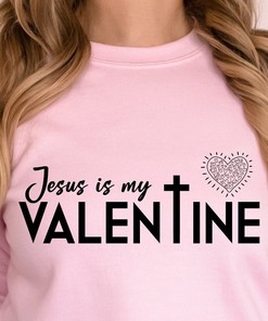 Religious Valentine's Day T-Shirt with Funny Jesus Design