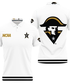 Relive Your College Days with Vanderbilt Commodores Classic White with Mascot 3D All Over Print Polo Shirt