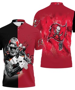 Rep Your Team's Best Player with a Tampa Bay Buccaneers Logo 3D All Over Print Polo Shirt