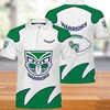 Represent Your Team in Style with NRL Warriors Team 3D Print All Over Polo Shirt with Breathable Fabric