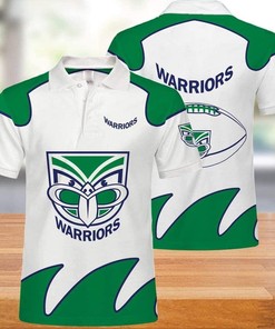 Represent Your Team in Style with NRL Warriors Team 3D Print All Over Polo Shirt with Breathable Fabric