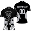Represent Your Team with Oakland Raiders Fans 3D Personalized Polo Shirt All Over Print