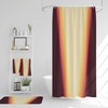 Retro 70's Bath Accessory Set, Waffle Weave Shower Curtain and Towels