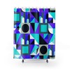 Retro 80s Design Shower Curtain for New Wave Vibes