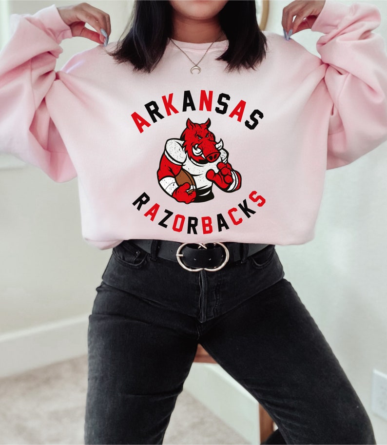 Retro Arkansas Shirt Unisex Vintage Razorbacks T Shirt, Football Season Gameday Apparel, Sweatshirt, Hoodie - Image 2