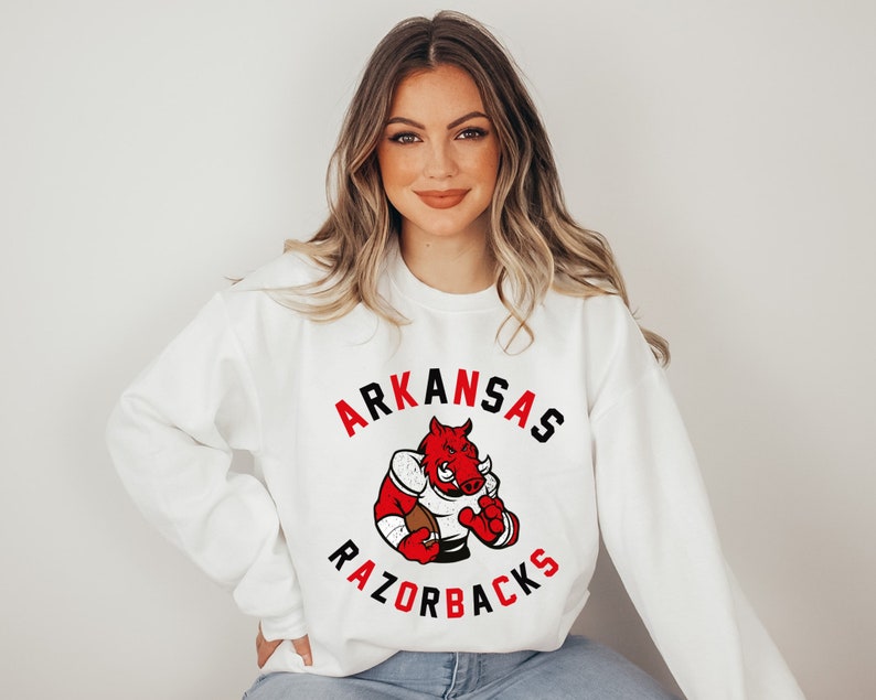 Retro Arkansas Shirt Unisex Vintage Razorbacks T Shirt, Football Season Gameday Apparel, Sweatshirt, Hoodie - Image 3