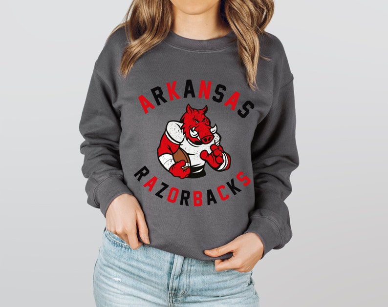 Retro Arkansas Shirt Unisex Vintage Razorbacks T Shirt, Football Season Gameday Apparel, Sweatshirt, Hoodie - Image 4