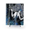 Retro Art Nouveau Shower Curtain: Mid Century Modern Bath